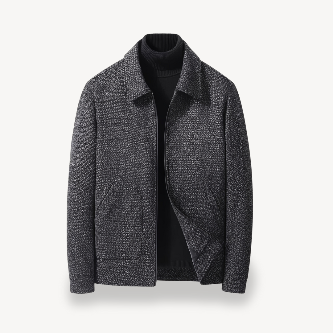 Mens Jacket Wool Blend Woven Fit