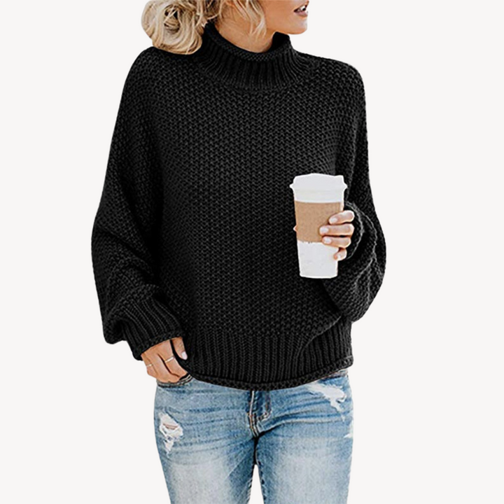 Womens Knit Pullover Sweater Relaxed Fit