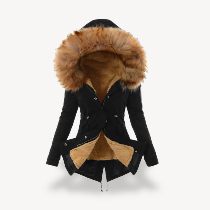 Womens Winter Parka with Fur Lining Insulated Fit