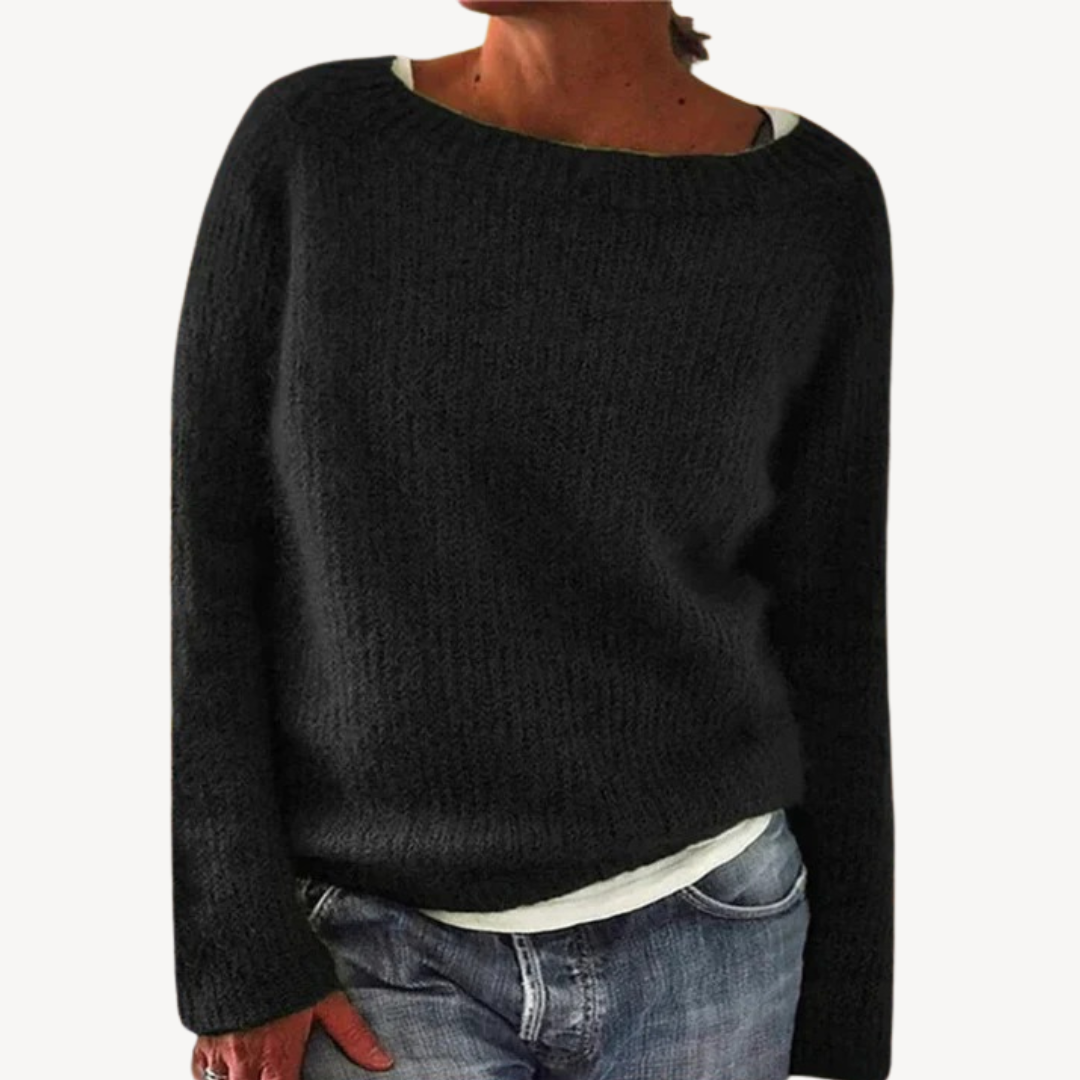 Womens Knit Sweater Cozy Fit
