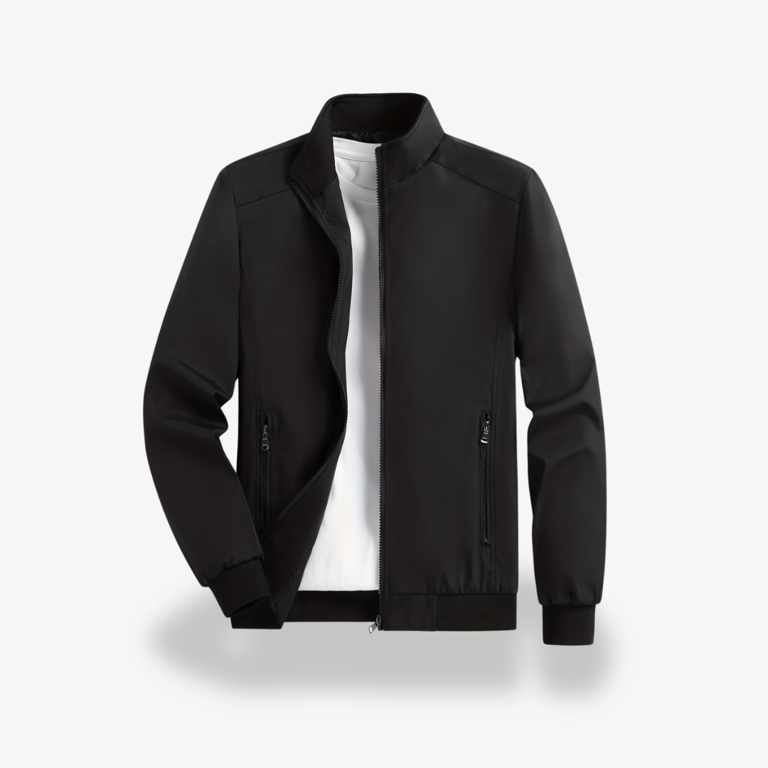 Mens Polyester Zip Jacket Casual Outerwear