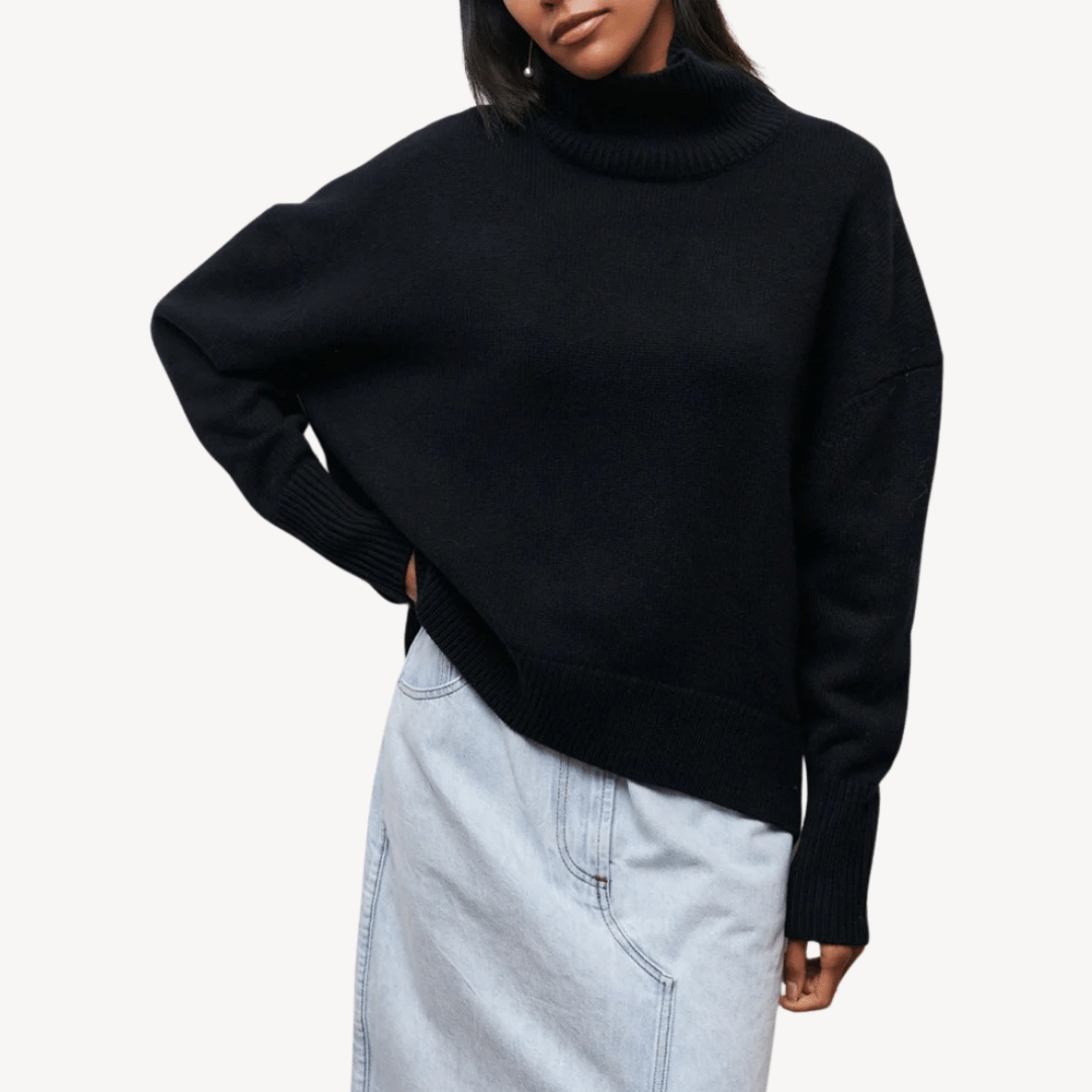Unisex Turtleneck Sweater Knit Slim Fit