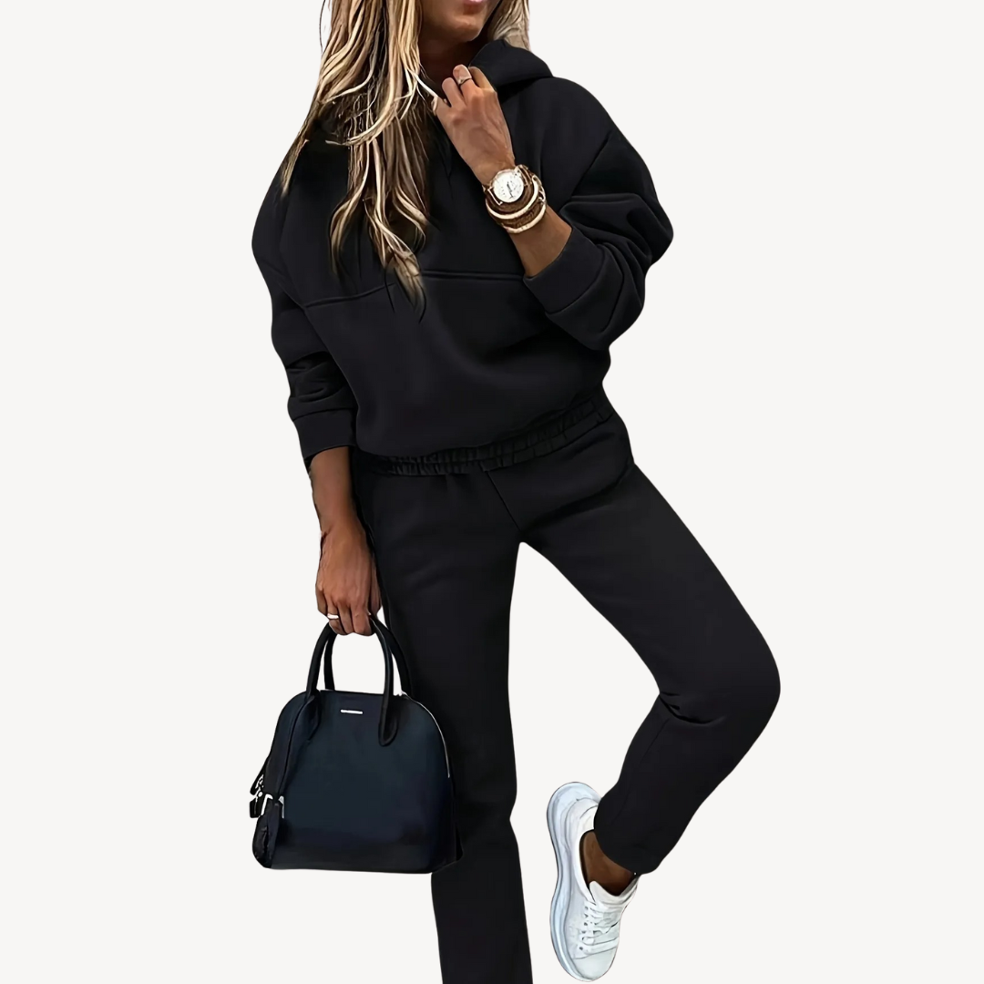 Womens Hoodie and Sweatpants Set Comfortable Fit