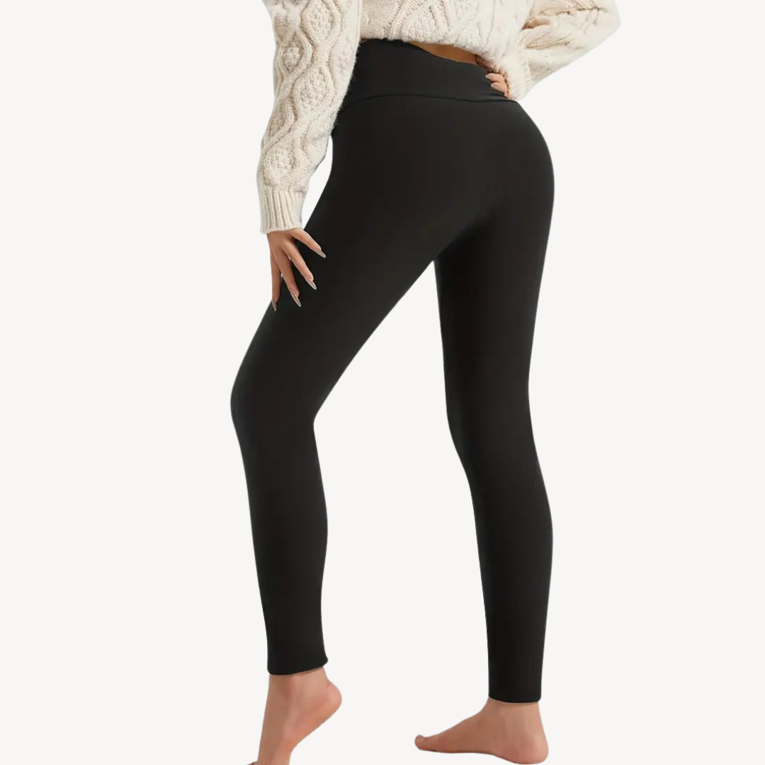 Womens Leggings with Fleece Lining Slim Fit