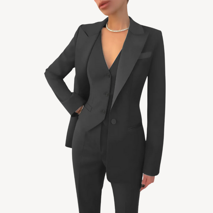 Womens Tailored Suit Set Formal Fit - BritishMode