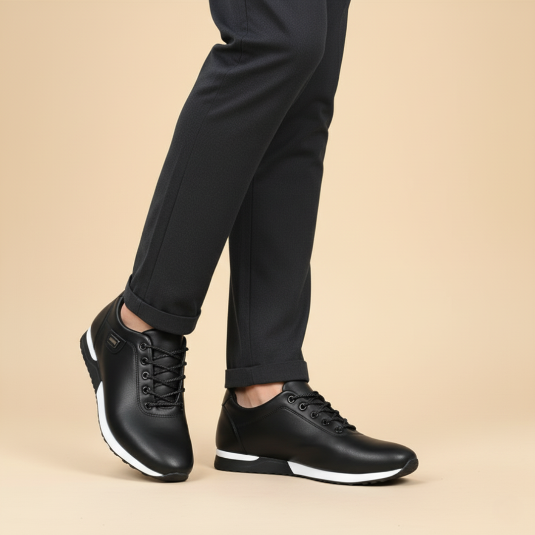 Mens Orthopedic Leather Sneakers Comfortable Fit