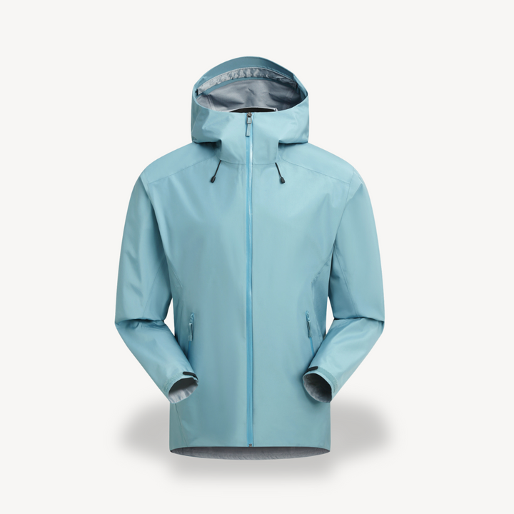 Unisex Rain Jacket Waterproof Hooded Lightweight