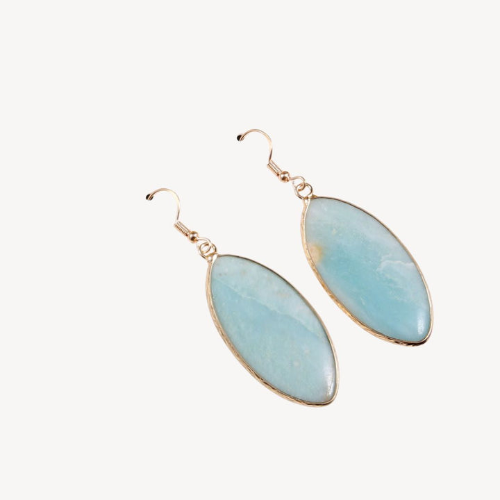 Womens Drop Earrings with Gemstone