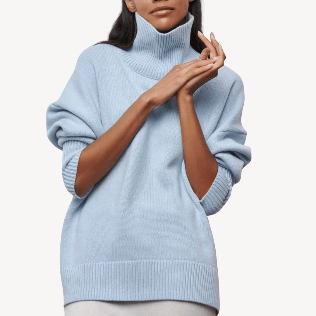 Unisex Turtleneck Sweater Knit Slim Fit