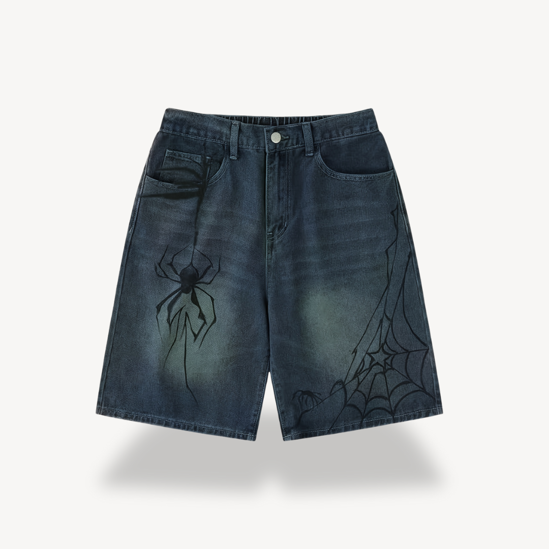 Womens Denim Shorts Cotton Streetwear Relaxed Fit - BritishMode