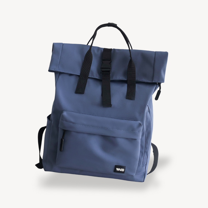 Womens Roll Top Backpack Polyester Durable