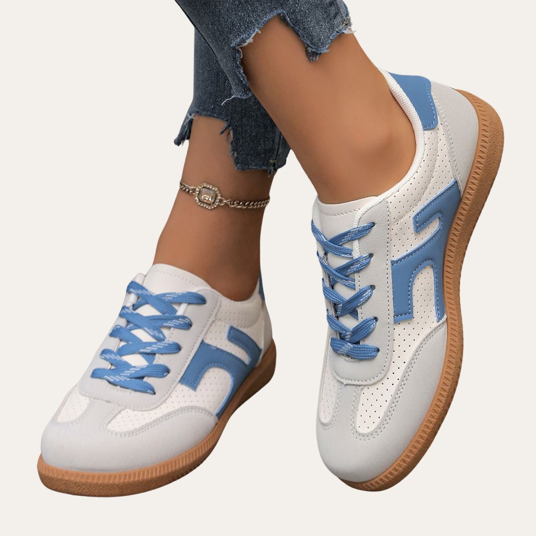 Womens Sneakers Synthetic Leather Soft Chic