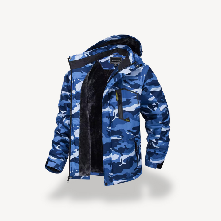 Mens Outdoor Hiking Jacket Waterproof Breathable Fit