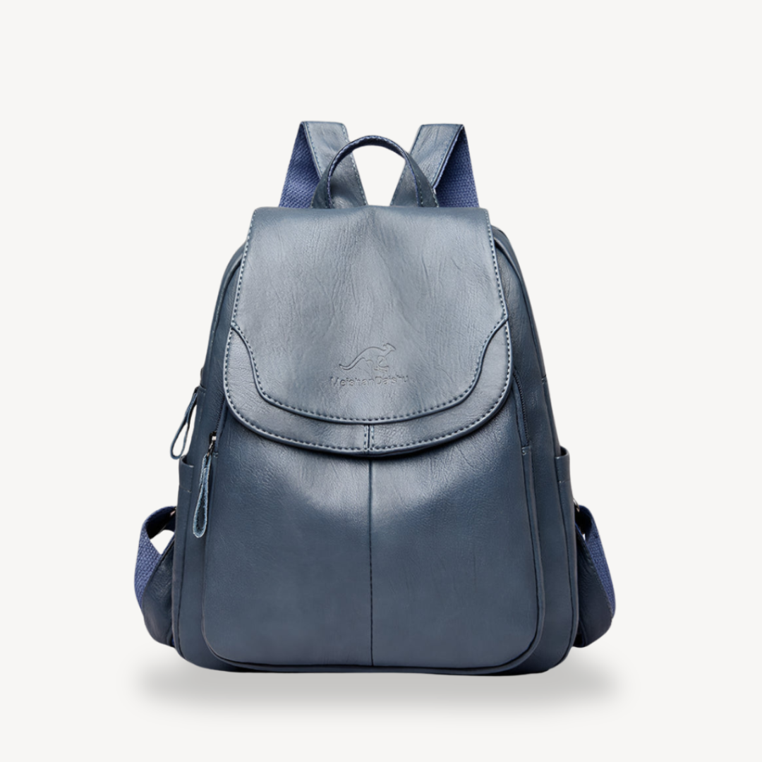 Womens Leather Backpack Durable Adjustable Straps