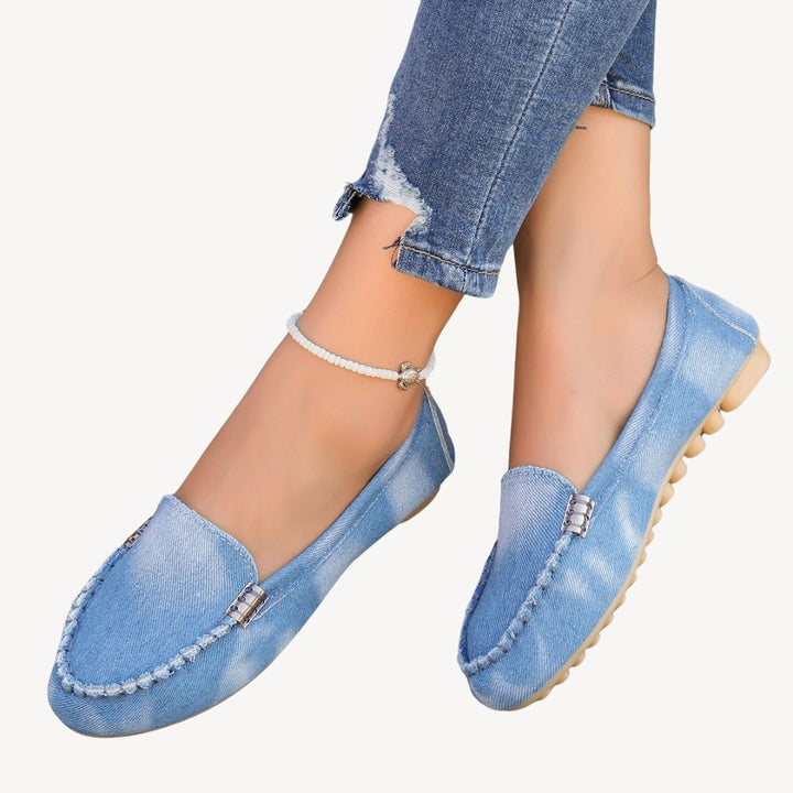 Womens Orthopedic Slip-On Flats Leather