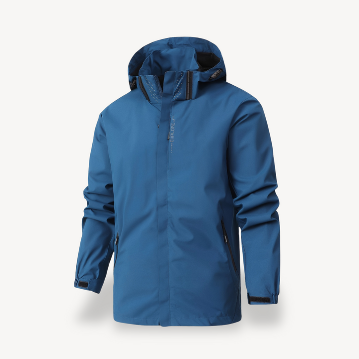 Mens Hoodie Water-Resistant Zip Front
