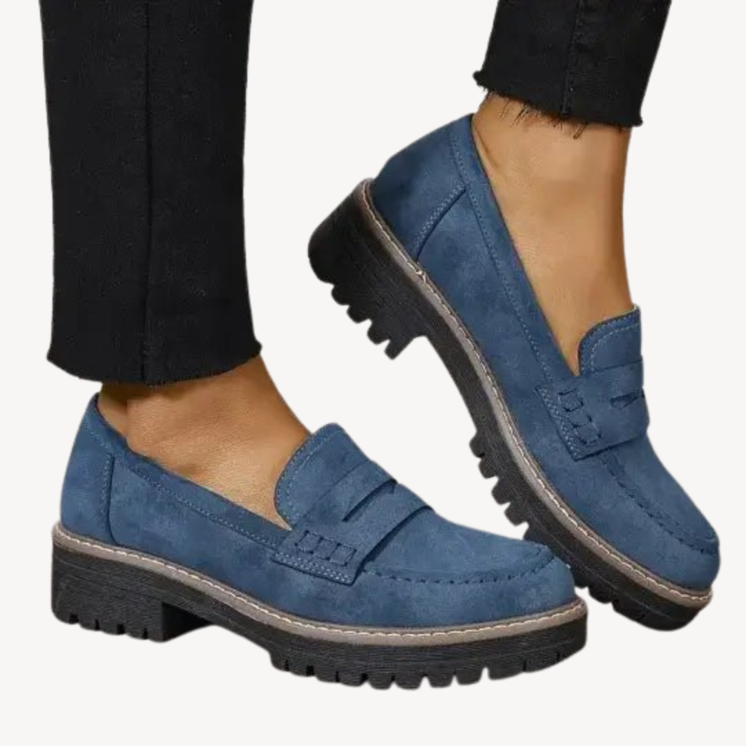 Womens Orthopedic Loafers Chunky Sole Comfortable Fit