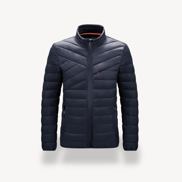 Mens Puffer Jacket Stand Collar Insulated