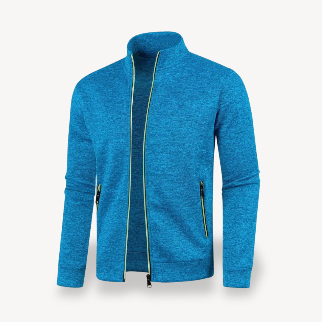 Mens Track Jacket with Zipper Front