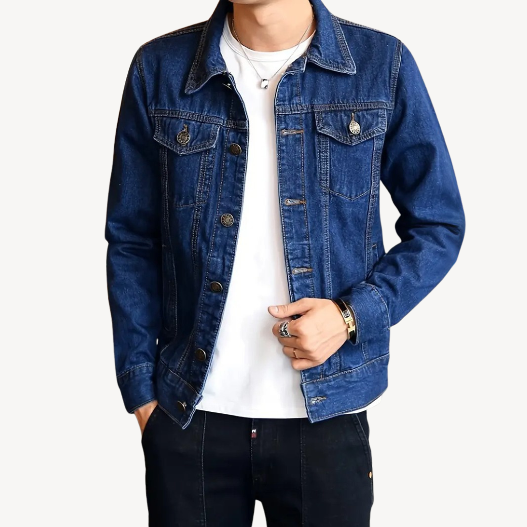 Mens Denim Jacket Relaxed Fit - BritishMode