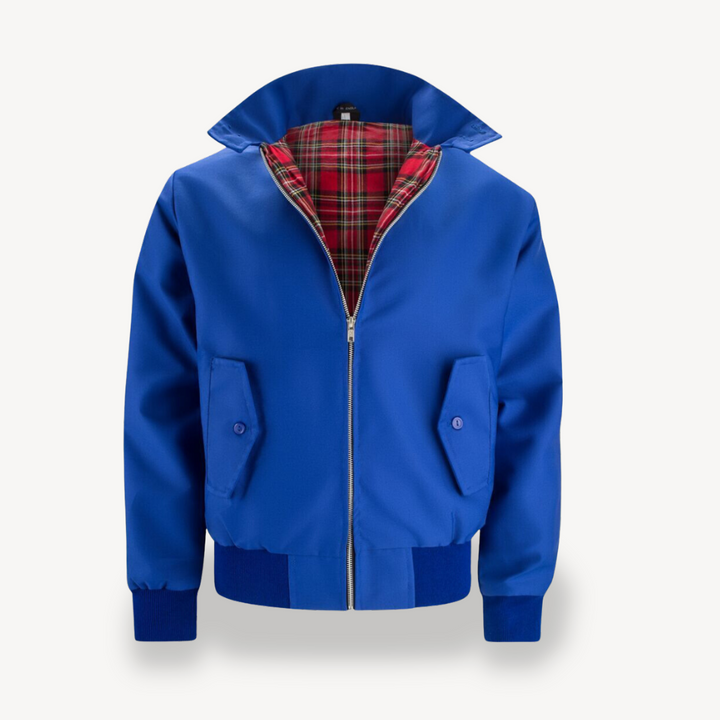 Mens Bomber Jacket with Zip-Up Closure