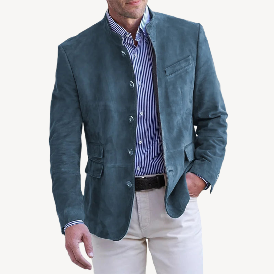Mens Blazer Jacket Button Closure Casual Fit