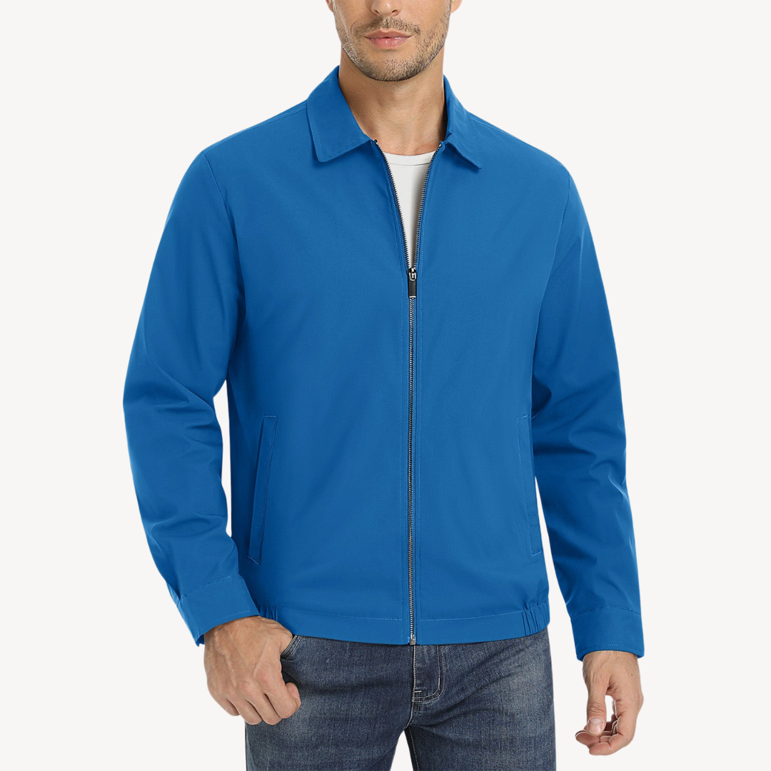 Mens Bomber Jacket Full Zip with Pockets