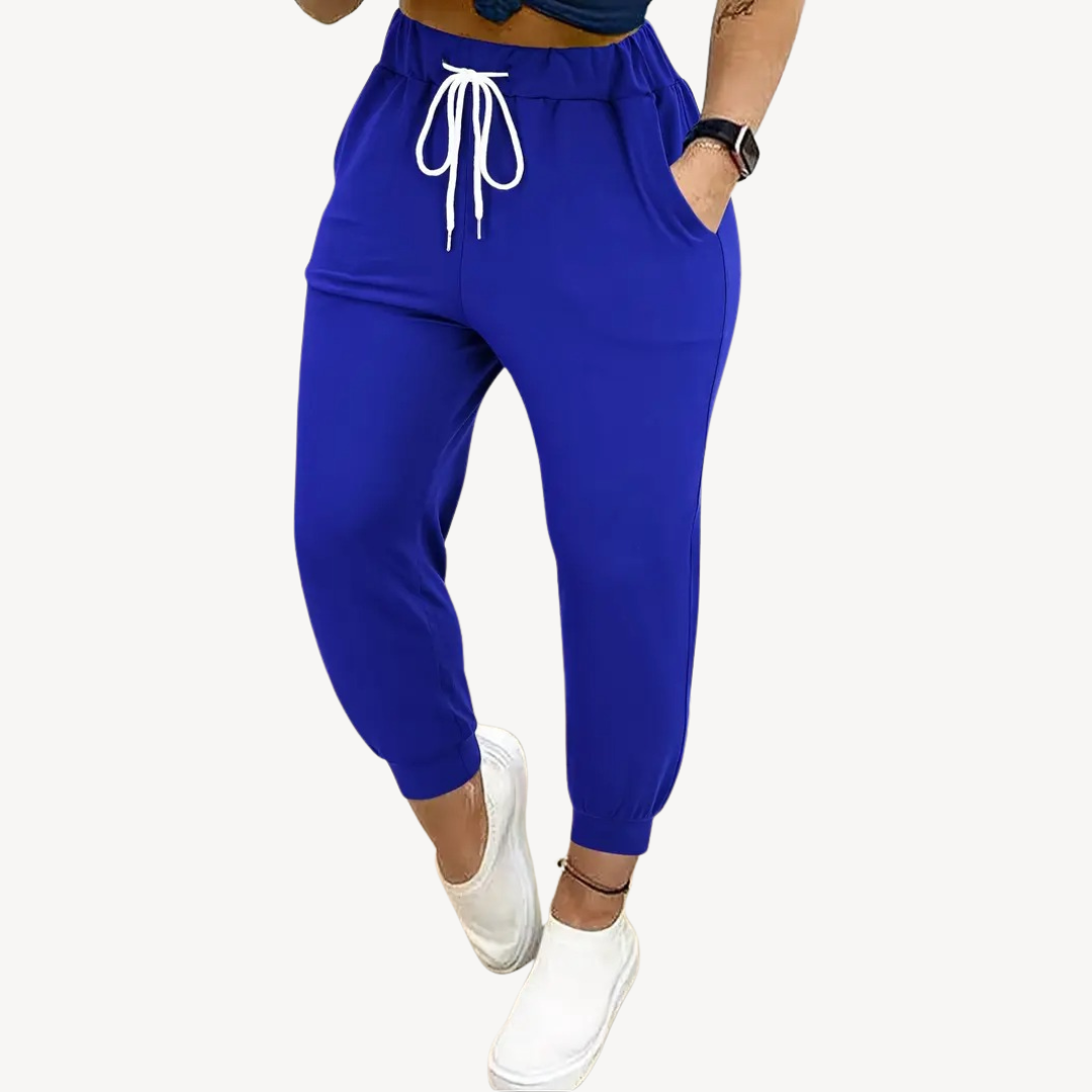 Womens Jogger Pants Elastic Waist Relaxed Fit