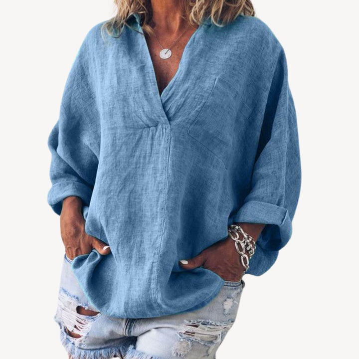 Womens Blouse Cotton Relaxed Fit