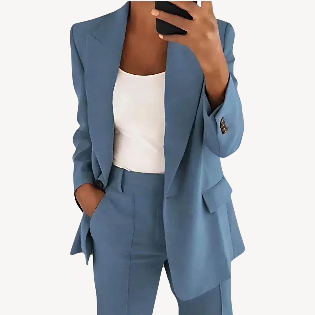 Womens Business Suit Set Tailored Formal Fit - BritishMode