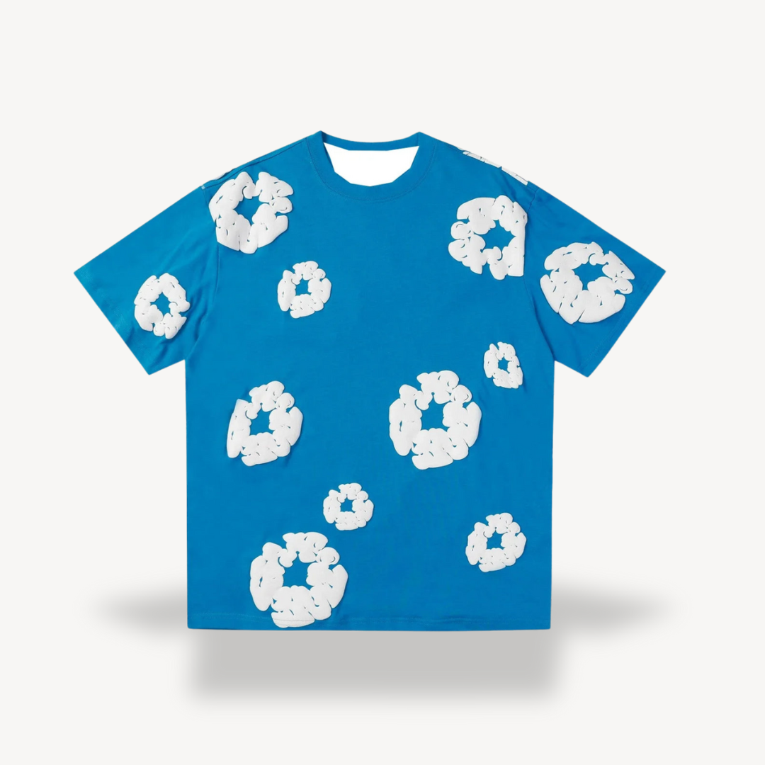Unisex T-Shirt with Popcorn Print Casual Fit