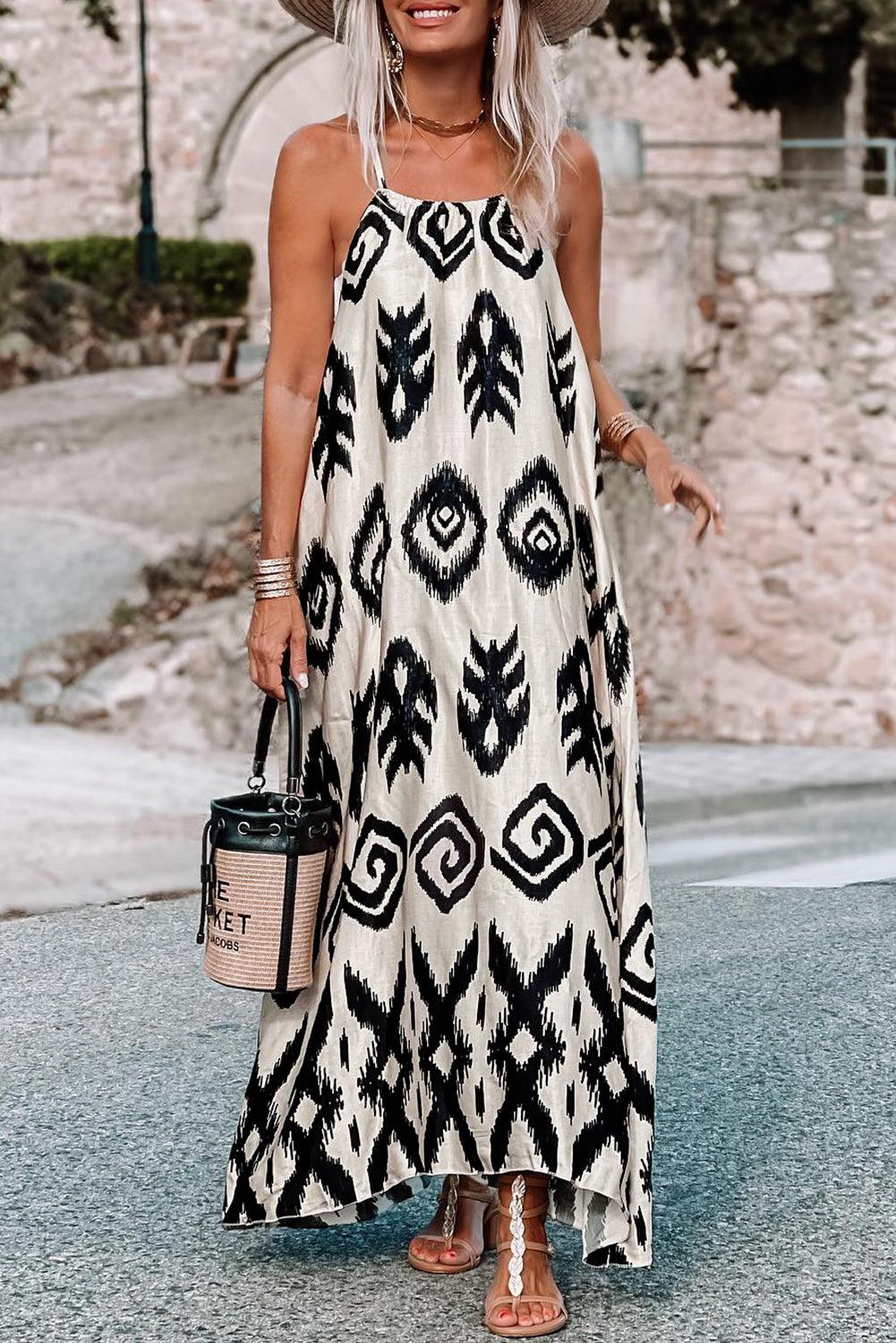 Womens Maxi Sundress Lightweight Flowing Fit - BritishMode