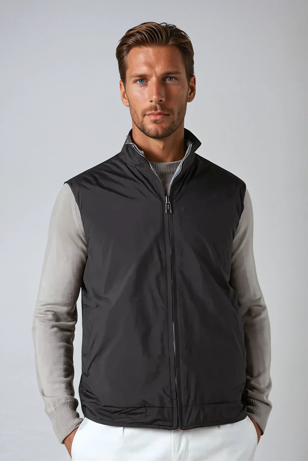 Mens Reversible Vest Jacket Classic Fit - BritishMode