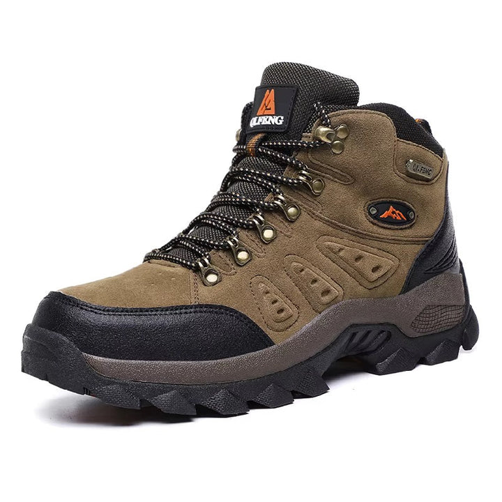 Mens Waterproof Leather Hiking Boots Outdoor - BritishMode
