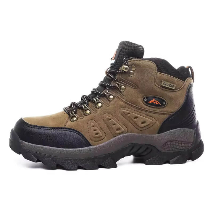 Mens Waterproof Leather Hiking Boots Outdoor