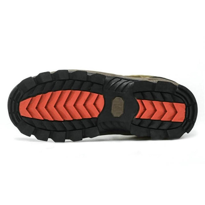 Mens Waterproof Leather Hiking Boots Outdoor