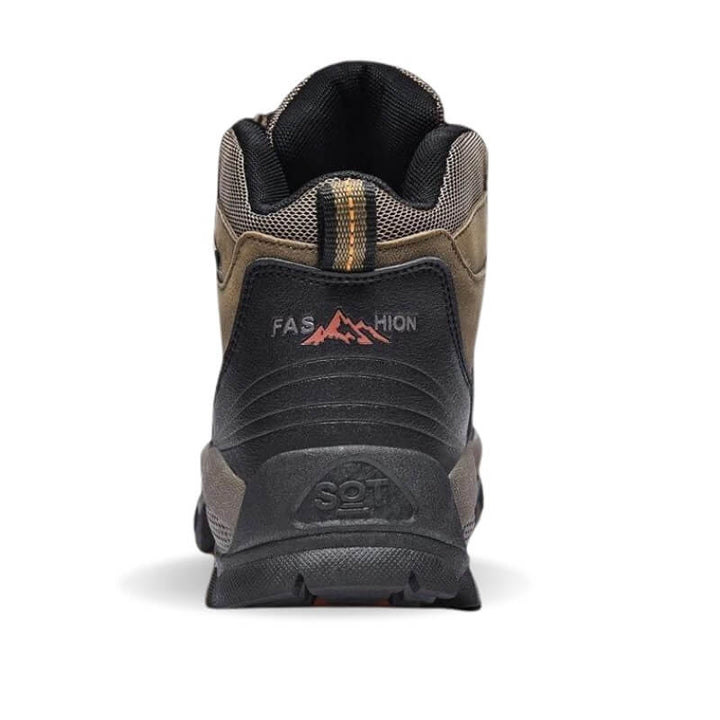 Mens Waterproof Leather Hiking Boots Outdoor