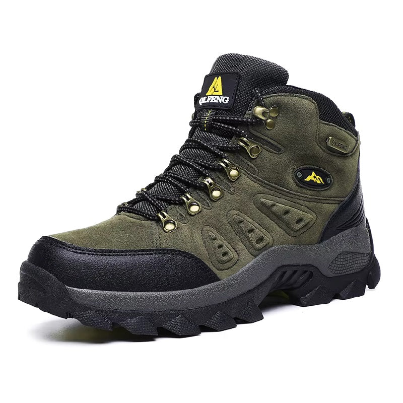 Mens Waterproof Leather Hiking Boots Outdoor - BritishMode