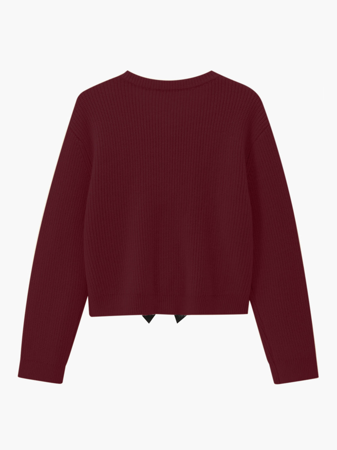 Womens Sweater with Bow Detail Relaxed Fit