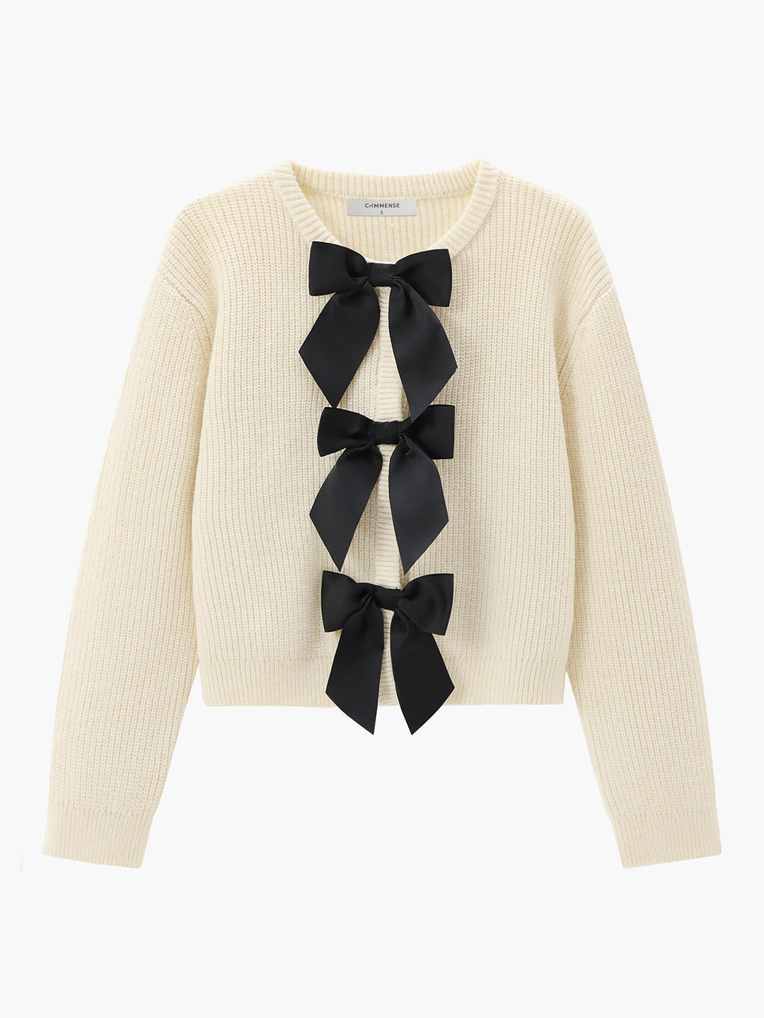 Womens Sweater with Bow Detail Relaxed Fit - BritishMode