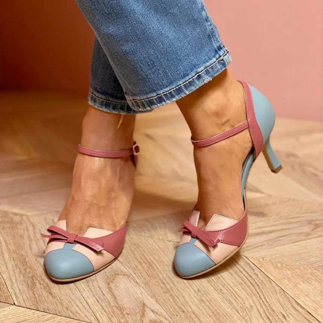 Womens Mary Jane Sandals Block Heel Ankle Strap - BritishMode