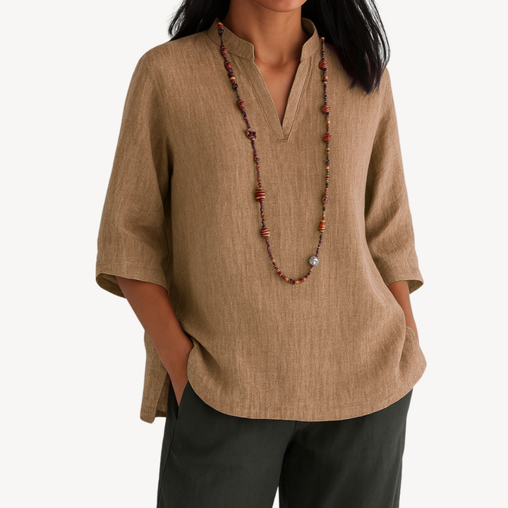 Womens Tunic Shirt Lightweight Relaxed Fit