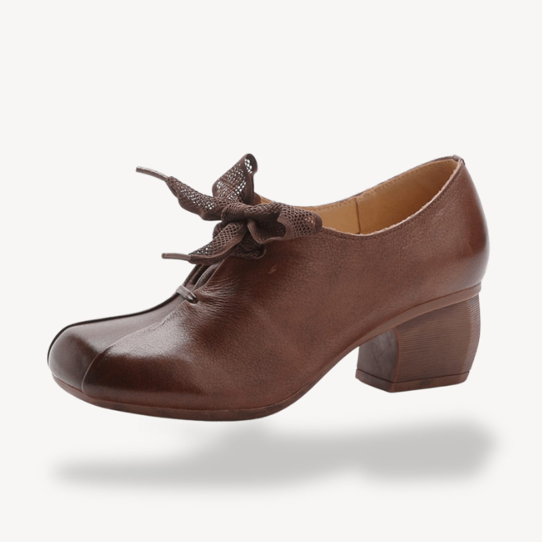 Womens Orthopedic Heels with Bow Detail