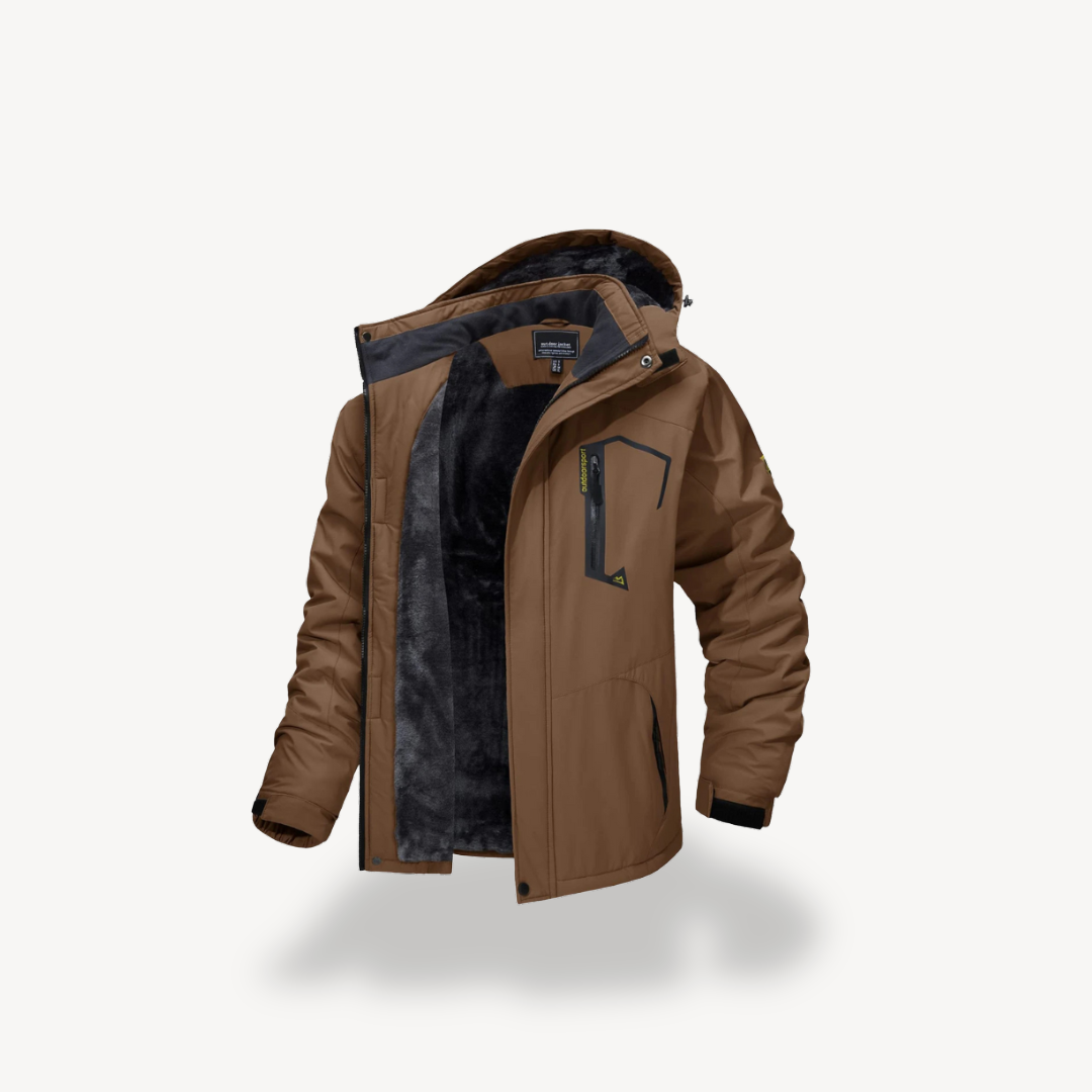 Mens Outdoor Hiking Jacket Waterproof Breathable Fit