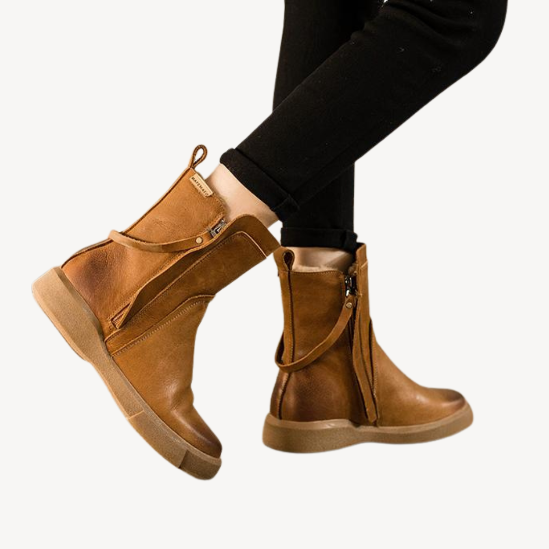 Womens Orthopedic Boots with Fleece Lining - BritishMode