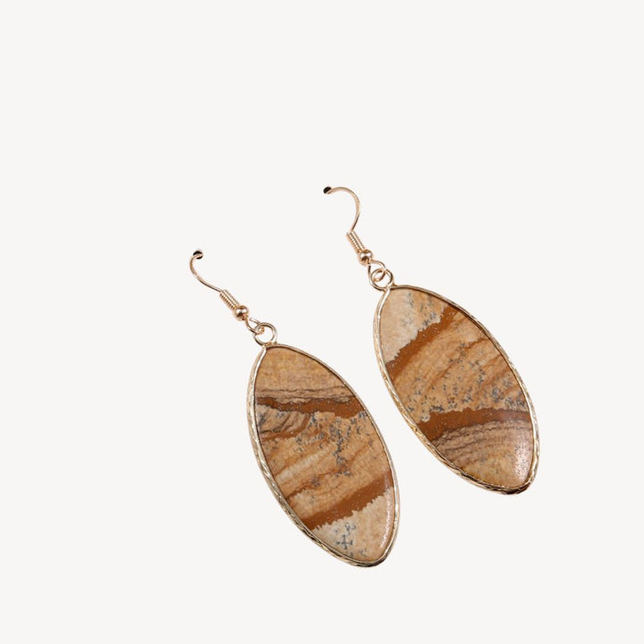 Womens Drop Earrings with Gemstone