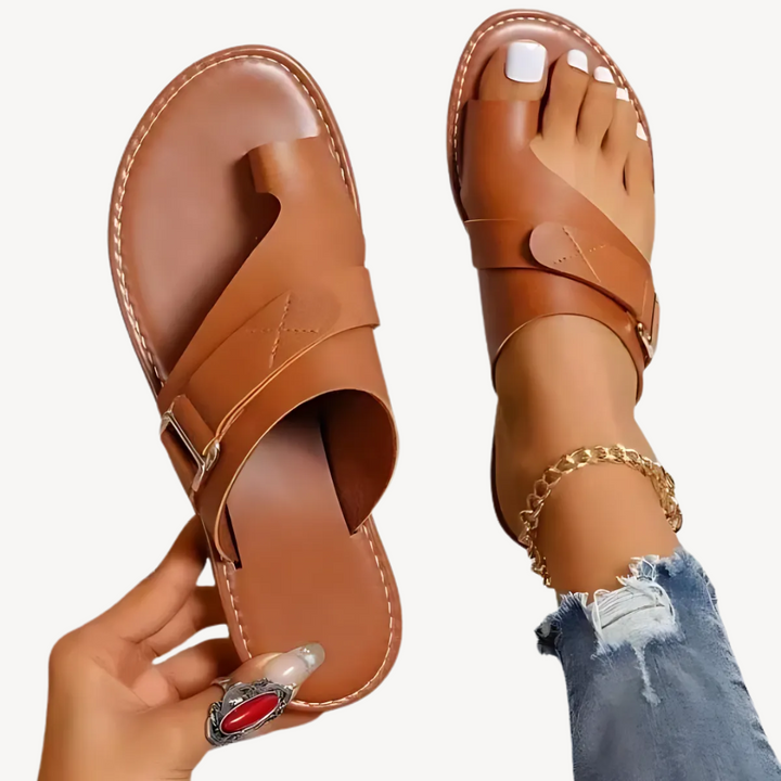 Womens Orthopedic Slide Sandals Adjustable Strap