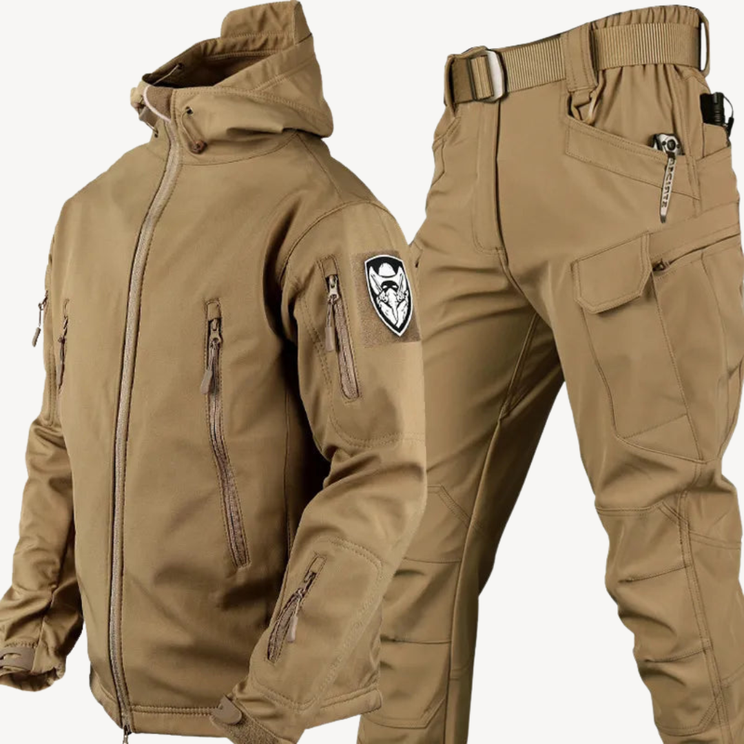 Mens Tactical Softshell Jacket and Pants Set
