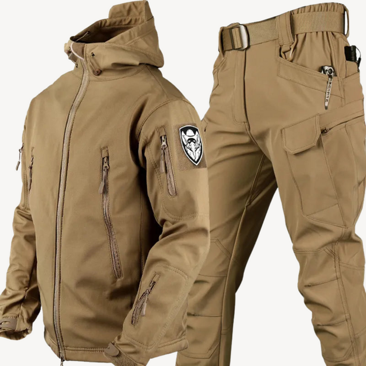 Mens Tactical Softshell Jacket and Pants Set