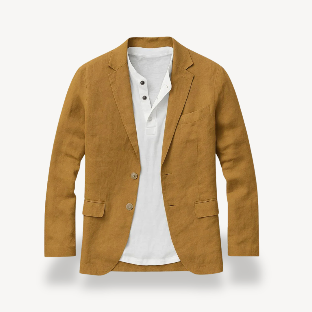 Mens Linen Blazer Relaxed Fit